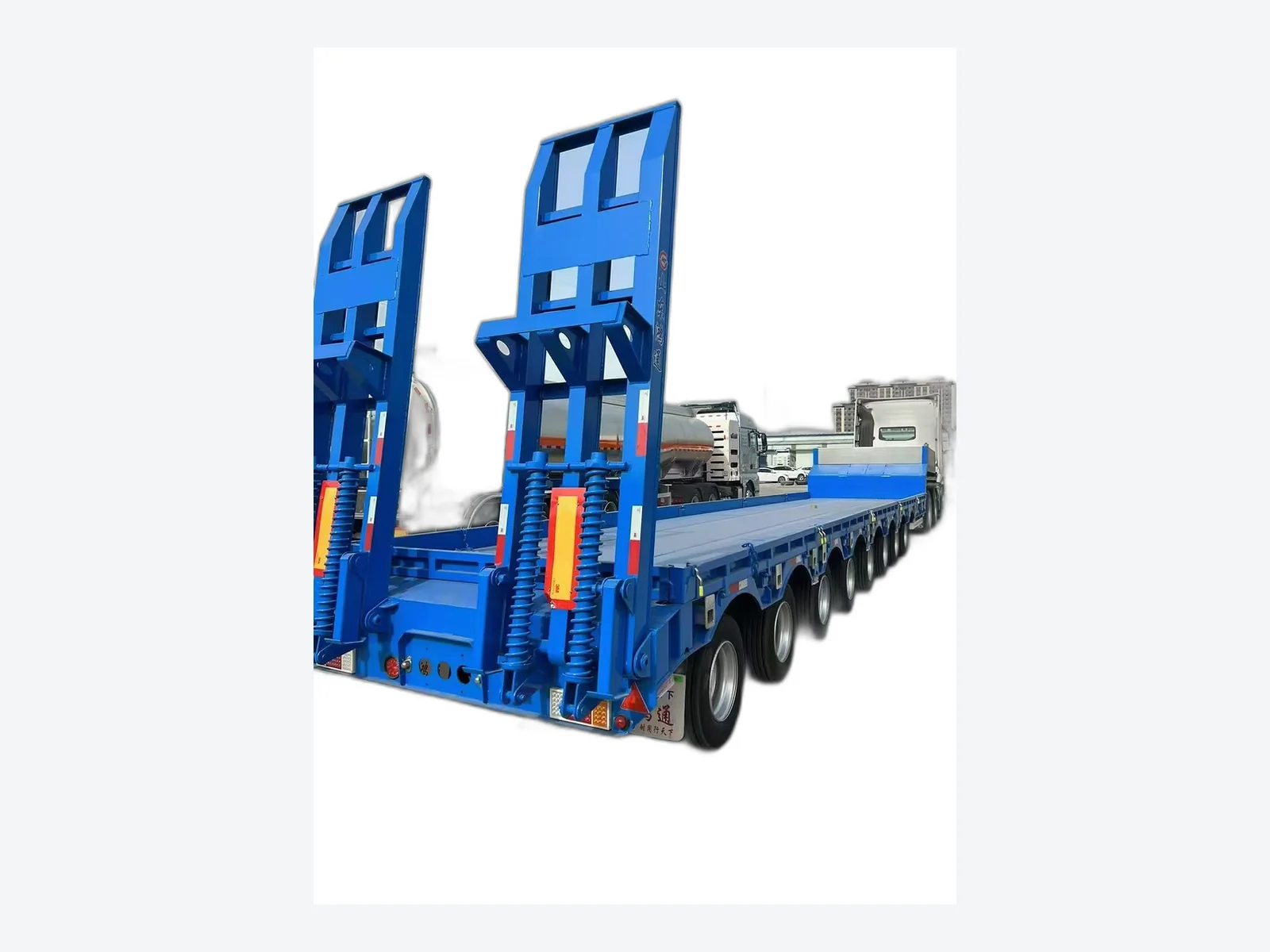 PENGXIANG lowbed semi trailer for heavy machinery transport